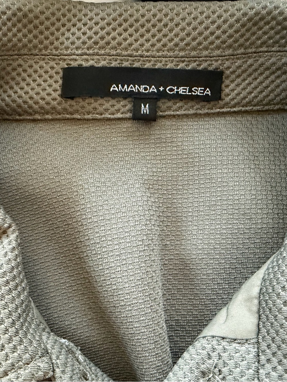 Olive Green Textured Women's Jacket - Picture 3 of 4